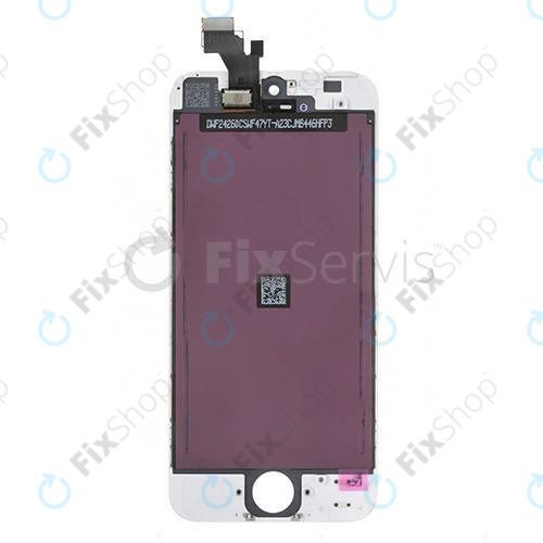 Apple iPhone 5 - LCD zaslon + steklo na dotik + okvir (White) TFT