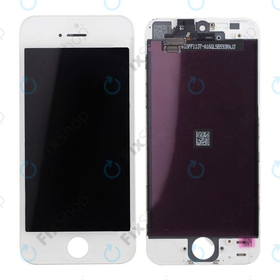 Apple iPhone 5 - LCD zaslon + steklo na dotik + okvir (White) TFT