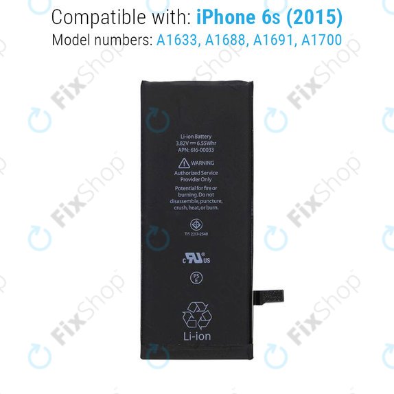 Baterija za iPhone 6S, 1715mAh