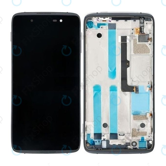 Blackberry DTEK50 - LCD zaslon + steklo na dotik + okvir (Black) TFT