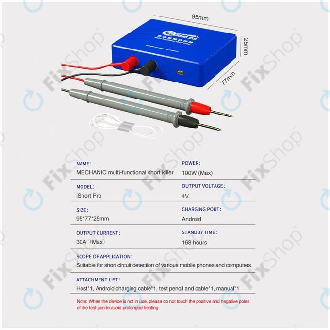 Mechanic iShort Pro - večnamenski detektor in odstranjevalec kratkega stika