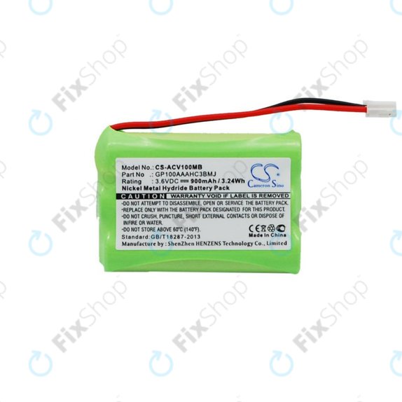 Baterija za Audioline Baby Care V100, 900mAh, Ni-MH, 3.6V, GP100AAAHC3BMJ, HQ