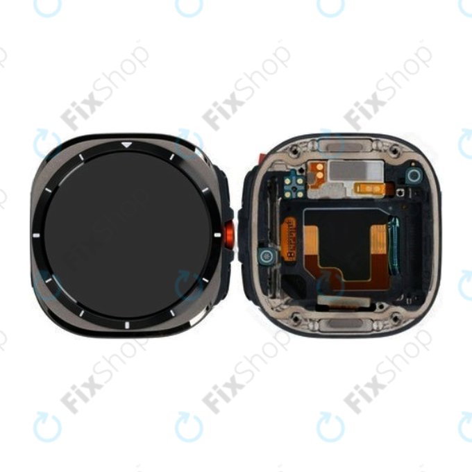Samsung Galaxy Watch Ultra (LTE) SM-L705U - LCD zaslon + steklo na dotik + okvir (Titanium) - GH82-35194B Genuine Service Pack