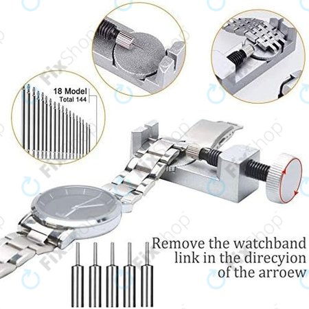 Komplet urarskih orodij za popravilo ur - 185 kos