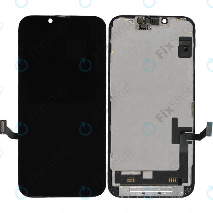 Zaslon Soft OLED za iPhone 14 - Zaslon na dotik + Okvir, DIAGNOSTIC