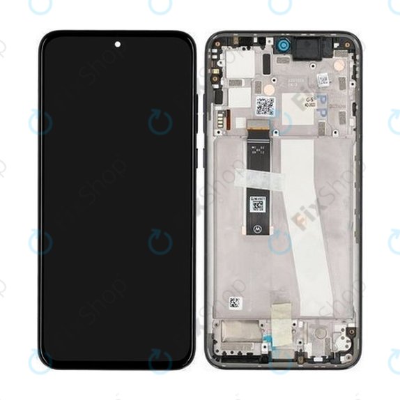 Motorola Edge 30 Neo XT2245 - LCD zaslon + steklo na dotik + okvir (Onyx Black) - 5D68C21403 Genuine Service Pack