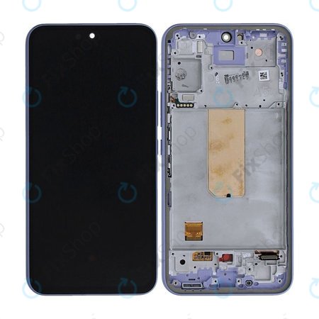 Samsung Galaxy A54 5G A546B - LCD zaslon + steklo na dotik + okvir (Light Violet) - GH82-31231D, GH82-31232D Genuine Service Pack