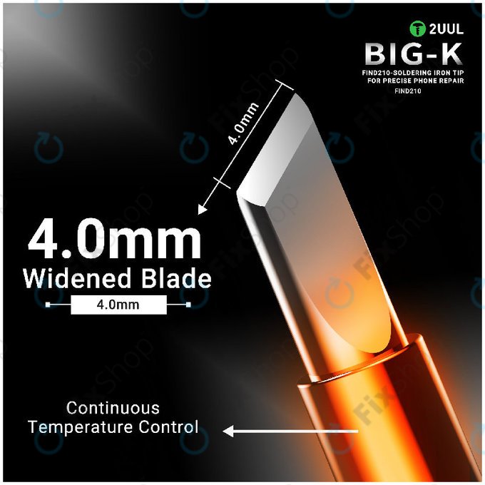 Spajkalna konica, tip nož (K), 2UUL C210