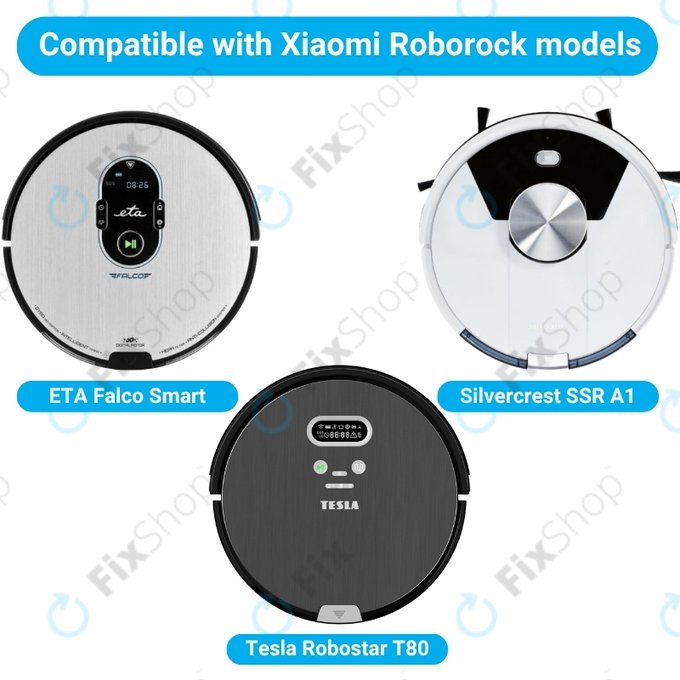 Komplet nadomestnih delov za ETA Falco Smart, Silvercrest SSR A1 SSR AL1, Tesla Robostar T83 (2x Glavna krtača, 4x Filter, 8x Stranska krtača, 4x Krpa za brisanje)