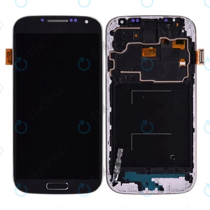 Samsung Galaxy S4 Mini Value I915i - LCD zaslon + steklo na dotik + okvir (Black Mist) TFT