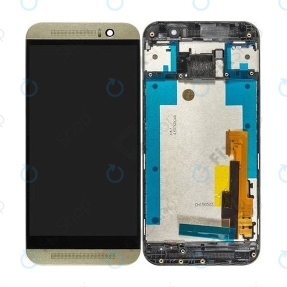 HTC One M9 - LCD zaslon + steklo na dotik + okvir (Silver/Gold) TFT