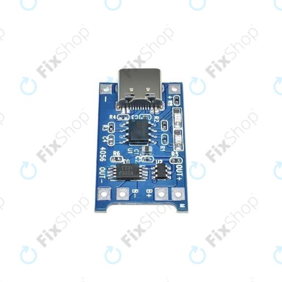 Polnilni modul TP4056 za 18650 Li-ion baterijo, USB-C, 1 A