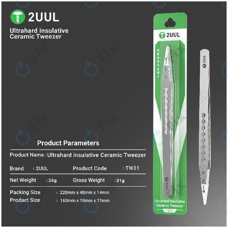 Precizna pinceta, keramična izolirana, 2UUL TW31