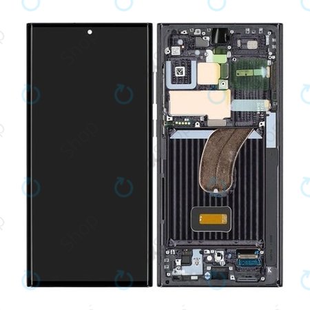Samsung Galaxy S23 Ultra S918B - LCD zaslon + steklo na dotik + okvir (Phantom Black) - GH82-30466A, GH82-30465A Genuine Service Pack
