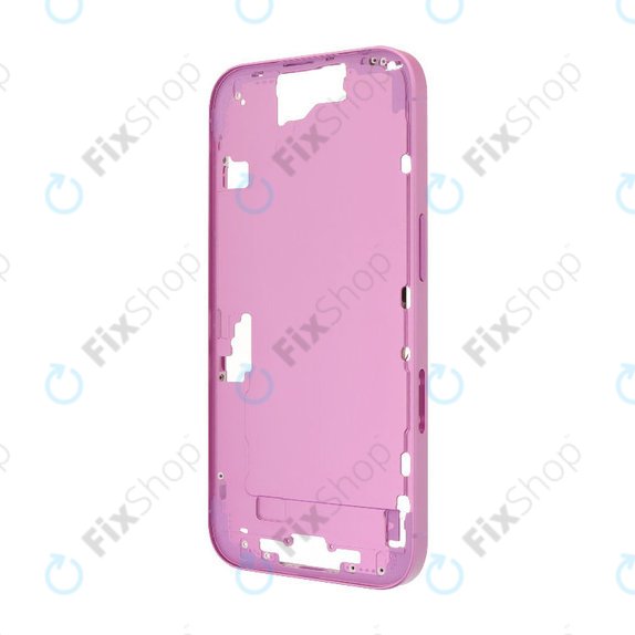 Apple iPhone 16 - Srednji okvir + Gumbi za vklop + Glasnost (Pink)