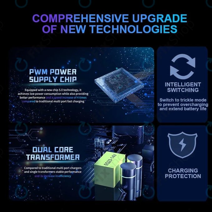 Mechanic V-Power 8 Pro - Servisna USB polnilna postaja z USB-C, USB 3.0