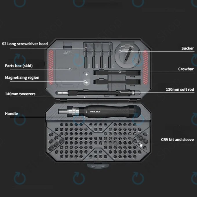 Xiaomi DELIXI - Set izvijačev 145v1
