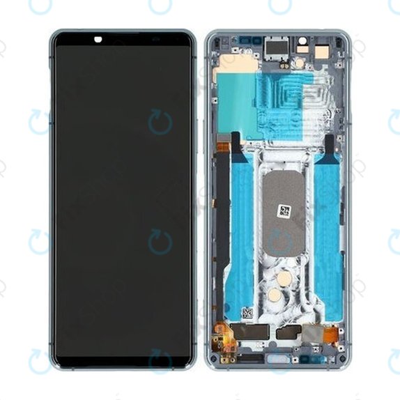 Sony Xperia 5 II - LCD zaslon + steklo na dotik + okvir (Grey) - A5024933A Genuine Service Pack
