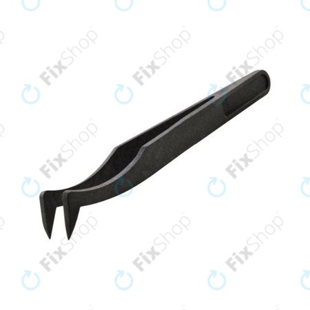 Plastična antistatična pinceta z ukrivljeno ostro konico