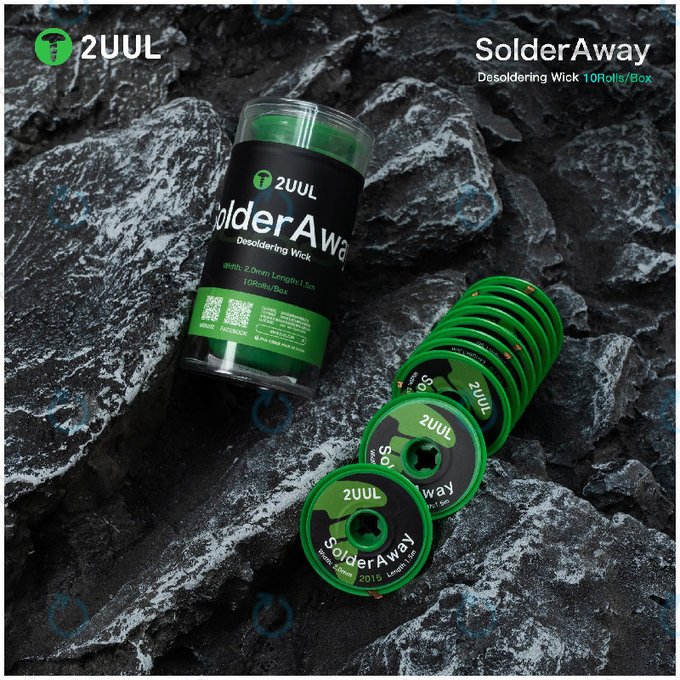 Pletenica za odstranjevanje spajke, Solder Vampire, 2UUL DW11, 10 kolutov/škatla