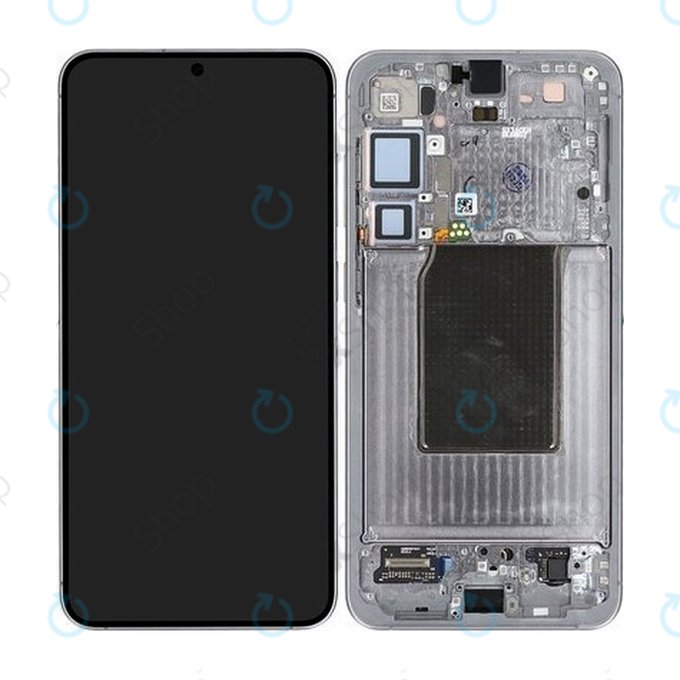 Samsung Galaxy S25 Plus - LCD zaslon + steklo na dotik + okvir (Silver Shadow) - GH82-36368A Genuine Service Pack