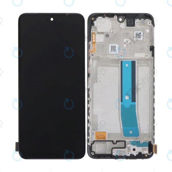 Xiaomi Redmi Note 12S - LCD zaslon + steklo na dotik + okvir (Onyx Black) TFT