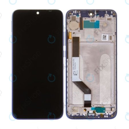 Xiaomi Redmi Note 7 - LCD zaslon + steklo na dotik + okvir (Neptune Blue) - 5610100140C7, 561010020033, 561010034033 Genuine Service Pack