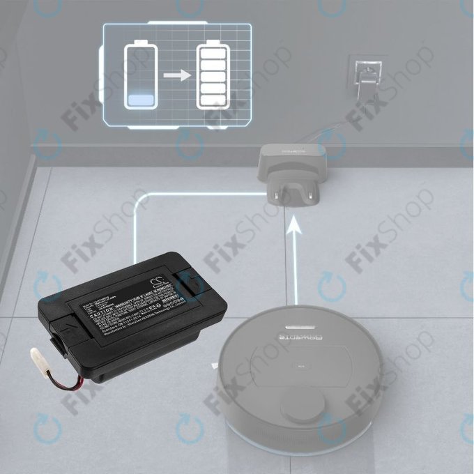 Rowenta Explorer-series, Smart Force Essential-series, Tefal Explorer-series - Baterija RS-RT900866 Li-Ion 14.4V 2600mAh HQ