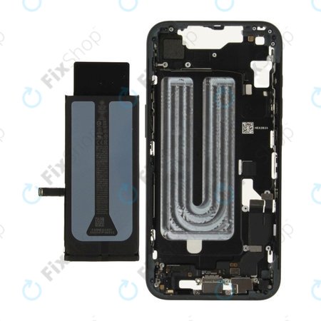 Srednji okvir z baterijo za iPhone 16e | Black | ZD076-00697 | Genuine Apple