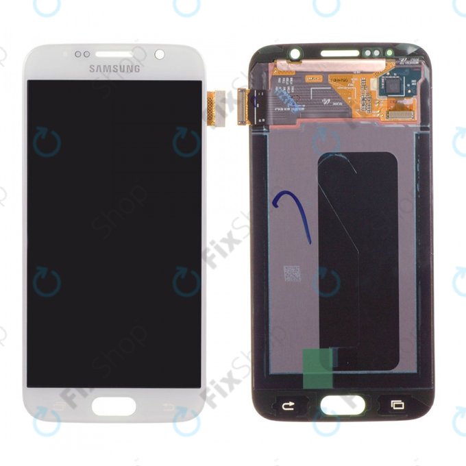 Samsung Galaxy S6 G920F - LCD Display + Touch Glass (White Pearl) - GH97-17260B Genuine Service Pack