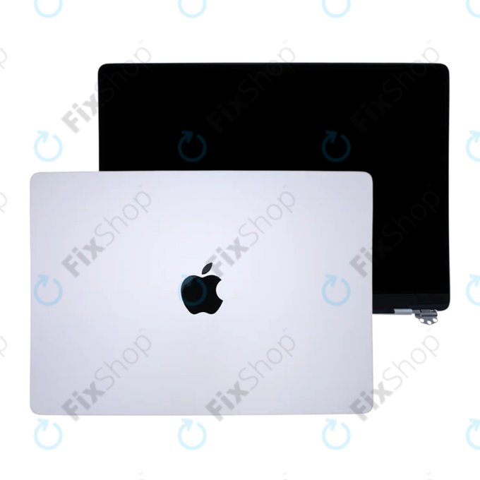 LCD zaslon za MacBook Pro 14", A3112, A3185 (2024), s sprednjim steklom in pokrovom, Nano-Texture, Silver, 661-41793, Genuine Apple