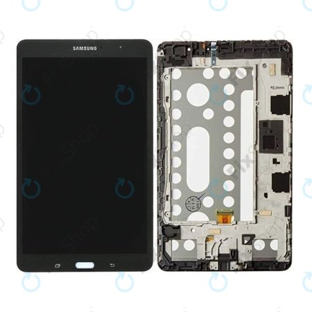 Samsung Galaxy Tab 4 Pro 8.4 T320 - LCD zaslon + steklo na dotik + okvir (črn) - GH97-15556B Genuine Service Pack