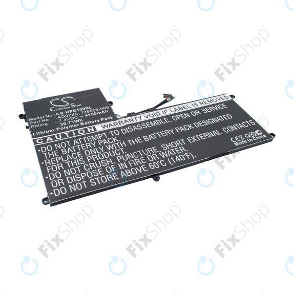 Baterija za HP ElitePad 1000, ElitePad 1000 G2, UltraBook Series, 4150mAh, Li-Pol, 7.4V, AO02XL, HQ