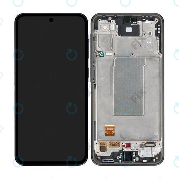 Samsung Galaxy A36 A366E - LCD zaslon + steklo na dotik + okvir (Awesome Black) - GH82-36841A Genuine Service Pack