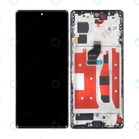 Honor 70 FNE-AN00 - LCD zaslon + steklo na dotik + okvir (Midnight Black) TFT