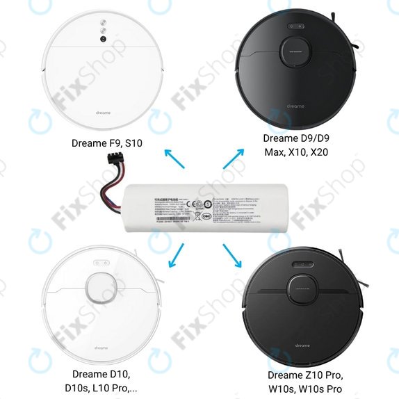 Xiaomi Dreame-series - Baterija P1904-4S2P-MM Li-Ion 14.4V 5200mAh