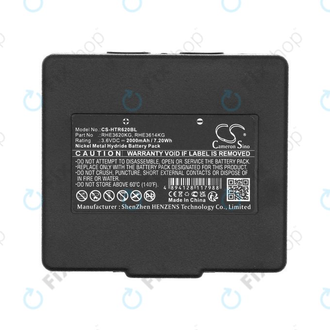 Baterija za Hetronic Abitron Mini, 2000mAh, Ni-MH, 3.6V, RHE3620KG, HQ