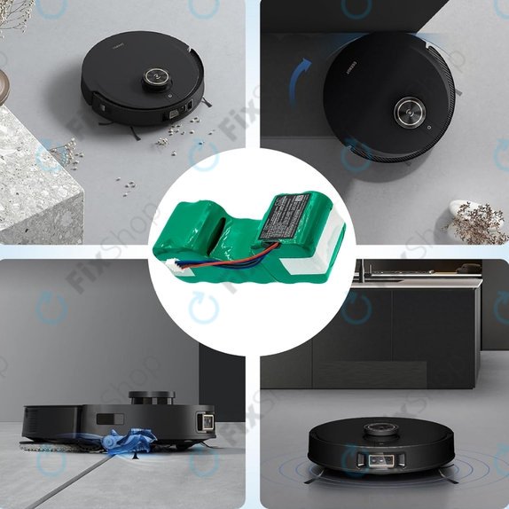 iRobot Roomba Combo-series, Ecovacs Deebot-series - Baterija 4720110, DM88 Ni-MH 12.0V 3000mAh HQ