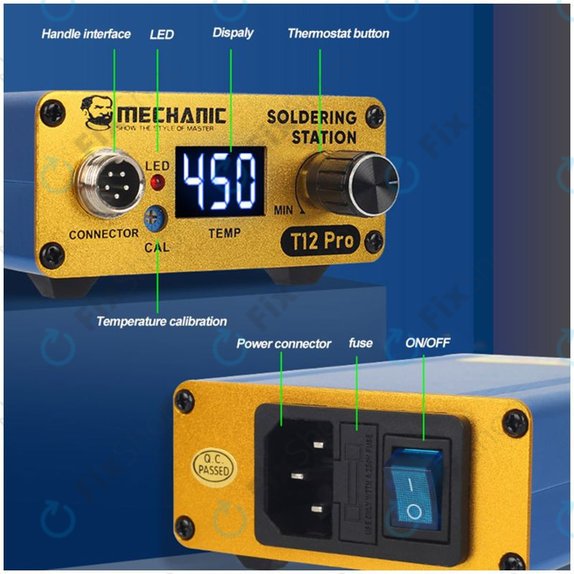 Mechanic T12 Pro - Digitalna spajkalna postaja (Blue)