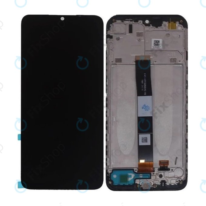 Xiaomi Redmi 9A - LCD zaslon + steklo na dotik + okvir (Black) TFT