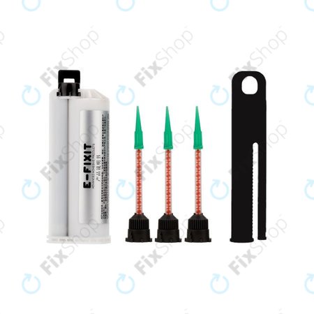 E-Fixit F14167 - AEF strukturno lepilo za zadnja stekla, leče in okvirje LCD + pištola za lepilo