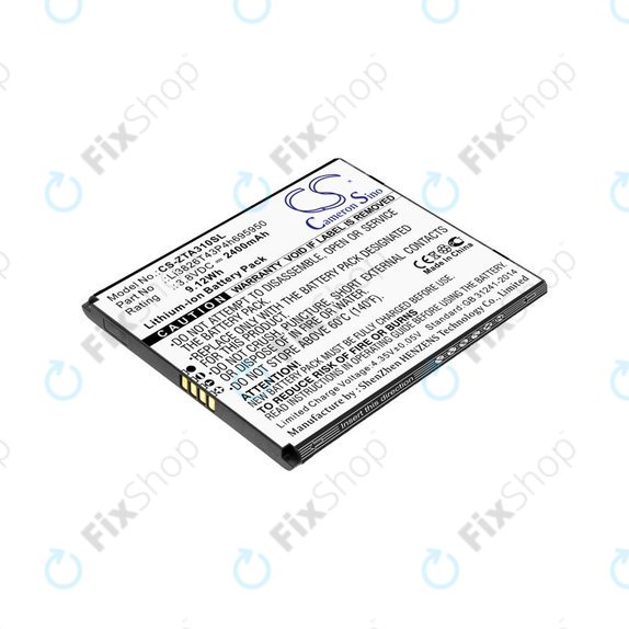 Baterija za ZTE Blade A3, A5, Optus X Power 2, 2400mAh, Li-Ion, 3.8V, Li3826T43P4h695950, HQ