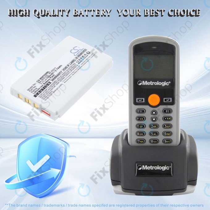 Baterija za Cipherlab 8300-L, Metrologic MK5502, 750mAh, Li-Ion, 3.7V, BA-80S700, HQ