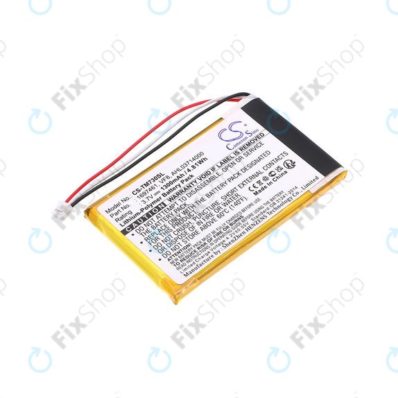 Baterija za TomTom Go 530 Live, 630T, 720, 730T, 930T, 1697461, Li-Polymer, 3.7V, 1300mAh, HQ