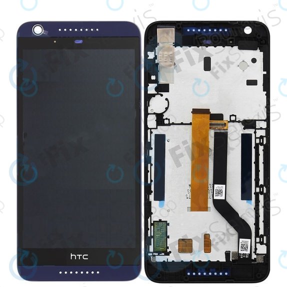 HTC Desire 626G Dual SIM - LCD zaslon + steklo na dotik + okvir (Navy Blue) TFT