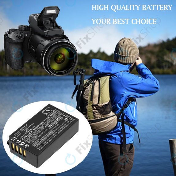 Baterija za Nikon Coolpix A, 850mAh, Li-Ion, 7.4V, EN-EL20, HQ