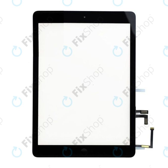 Apple iPad (5th Gen 2017) - Steklo na dotik + gumb Domov (Space Gray)