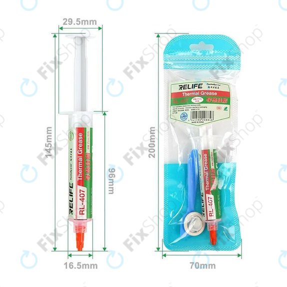 Silikonska termalna pasta Relife RL-407, 6 W/mK, 20g, roza