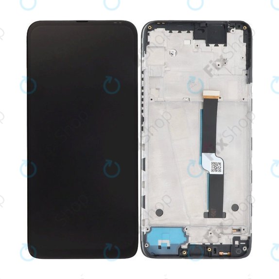 Motorola One Fusion Plus - LCD zaslon + steklo na dotik + okvir (Black) TFT