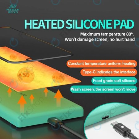 Nasan - Kompaktna toplotna podloga za demontažo LCD zaslonov